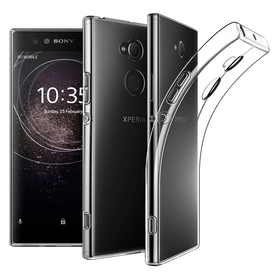 Ударопрочный Ультратонкий Мягкий ТПУ чехол для Sony Xperia XZ XZ3 XZ4 XZ1 XZ2 Compact Premium XA XA1 Plus