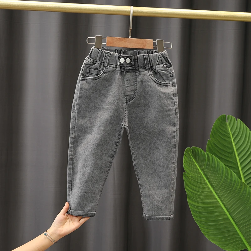 

Free shipping Spring Kids Jeans Quality Children Pants Baby Boys Jeans Girls Denim Trousers Fashion Infant Clothing Clothes 2-6Y