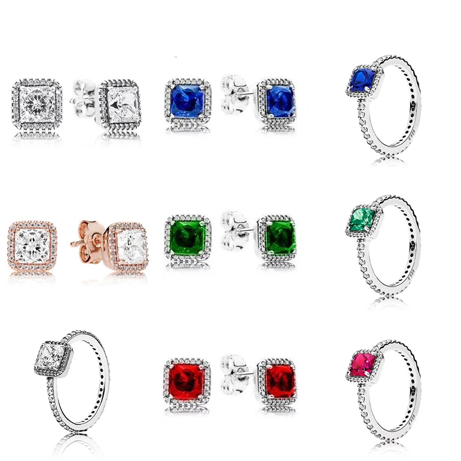 Новые серьги из стерлингового серебра 925 пробы вечная элегантность гвоздики с