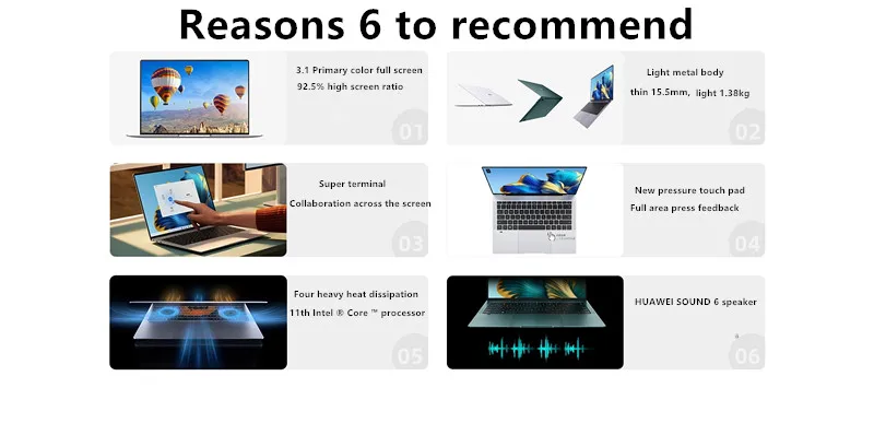 Ноутбук HUAWEI MateBook X Pro 2022 с процессором Intel Core i7-1195G7, 16 ГБ ОЗУ, 512 ГБ SSD, ноутбук на Windows 11 с сенсорным 3,1K экраном.