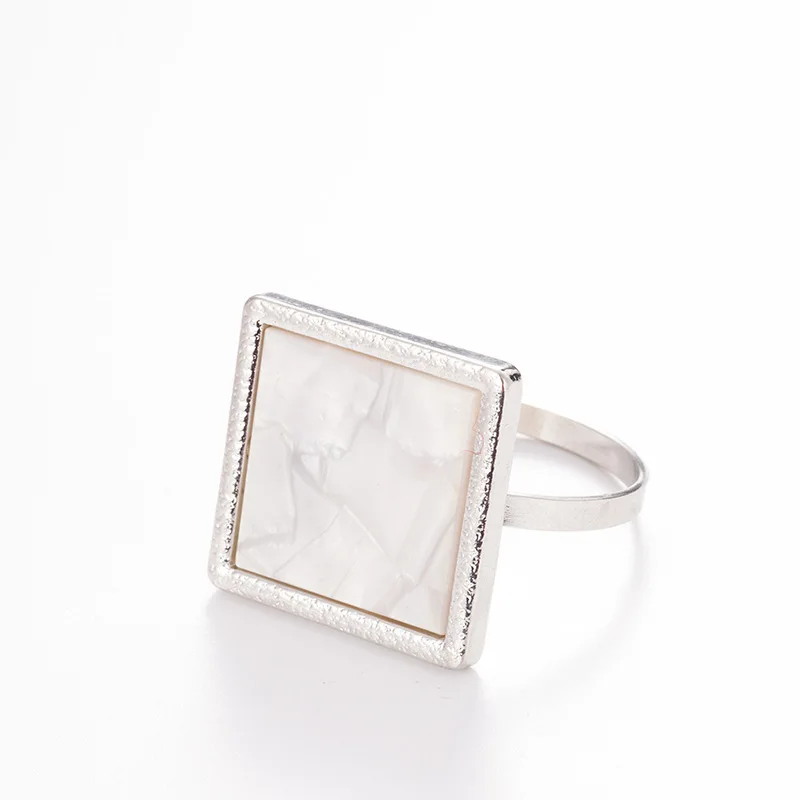 6 шт./лот жемчужные кольца для салфеток держатель с пряжкой на свадьбу и в