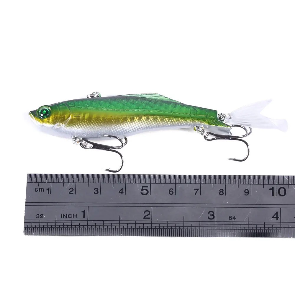 

1pcs /Trolling lifelike lure hard bait 8cm/22g Crank Bait Vib Hard Bait Artificial Rotating Wobbler Jig Sinking Carp Baits