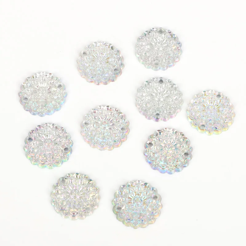 50 шт. микс цветов хризантемы из каучука 16 мм |