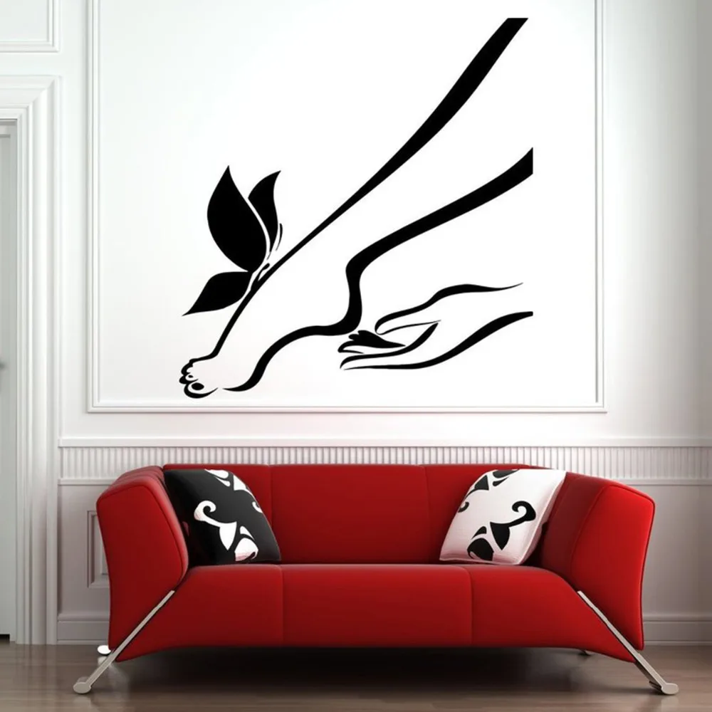 Настенная Наклейка для маникюрного салона виниловые самоклеящиеся наклейки на