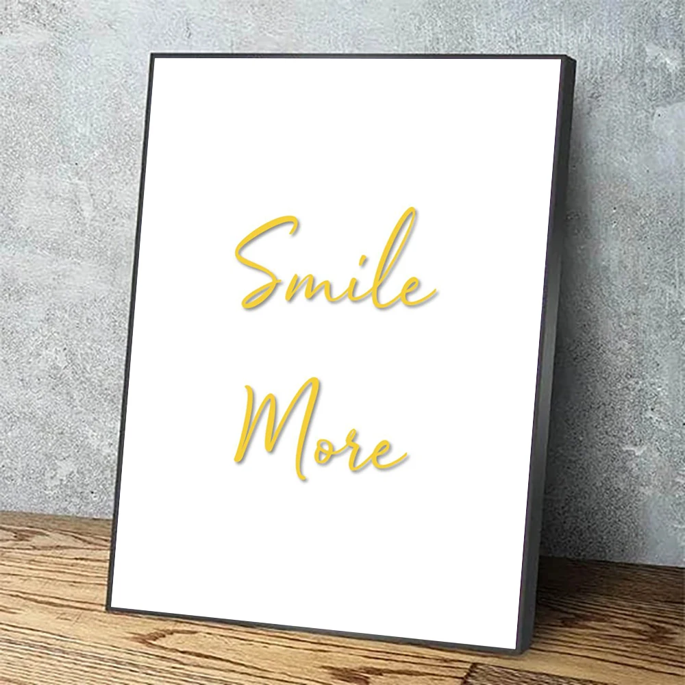 

Настенное художественное модульное Полотно со смайликом, Мойе, золотые буквы, сипер, домашний декор, крутые картины с HD-печатью, картины для гостиной, художественное оформление в рамке