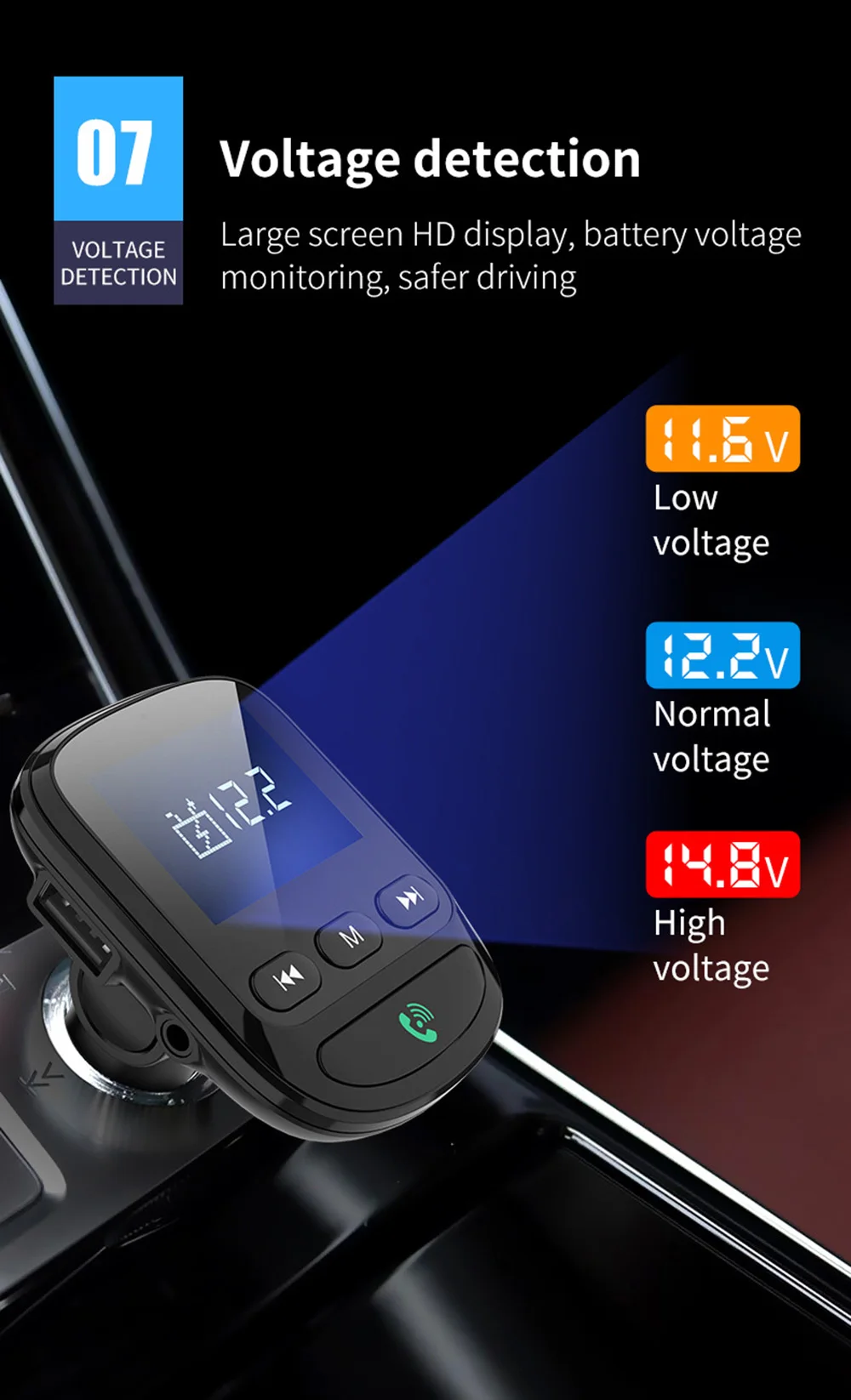 VR робот fm-передатчик AUX аудио автомобильный MP3-плеер Bluetooth Handsfree автомобильный комплект модулятор с QC3.0 быстрое двойное USB зарядное устройство