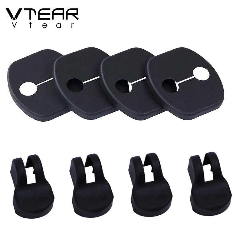 Whole set 2019 Vtear для ниссан кашкай j11 Nissan Qashqai J11 J10 Dualis 2 X-trail крышка дверного замка украшения двери стопор интерьер автомобиля Стайлинг Аксессуары - Цвет: Whole set 2019