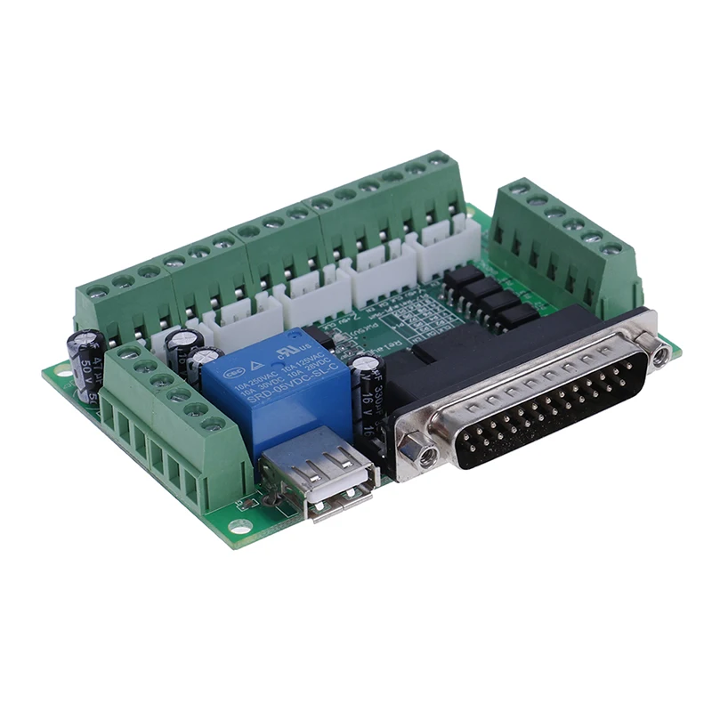 Новый 1 шт. USB интерфейс 5 осей Cnc Breakout плата для шагового контроллера драйвера Mach3 |