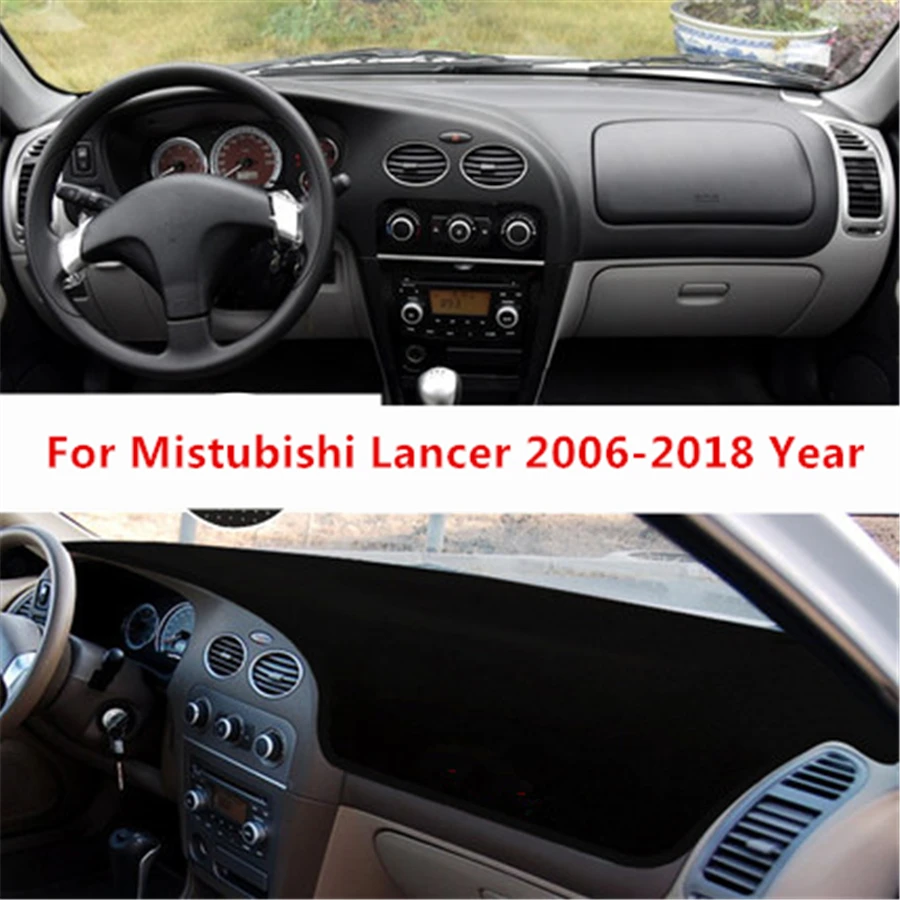 

Sinjayer Anti-slip Car Dashboard Cover Dashmat Pad Inner Auto Carpet Sun Shade Dash Board Cover For Mitsubishi Lancer 2006-2018