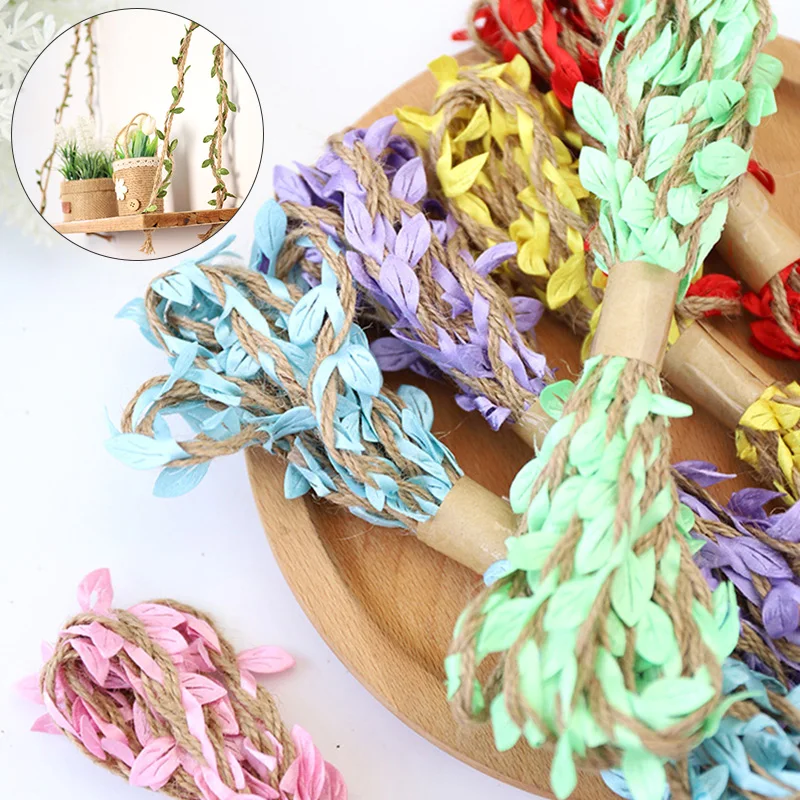 Новые 3 м DIY поступление лист веревочные натуральные гессийские джут шпагат