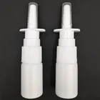 2 шт.лот 10 мл белые пустые пластиковые носовые спрей бутылки насос распылитель туман нос спрей многоразовая бутылка для медицинской упаковки