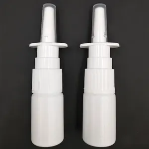 2 шт.лот 10 мл белые пустые пластиковые носовые спрей бутылки насос распылитель туман нос спрей многоразовая бутылка для медицинской упаковки
