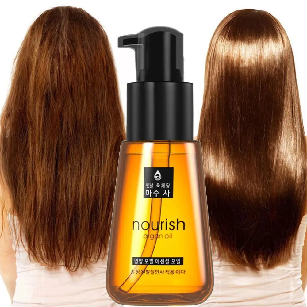 

70ml Morocco Argan Oil Hair Treatment Nourishing Improve Conditioners Leave-in Damaged Care Oils Essence Split Essential Re M2F7