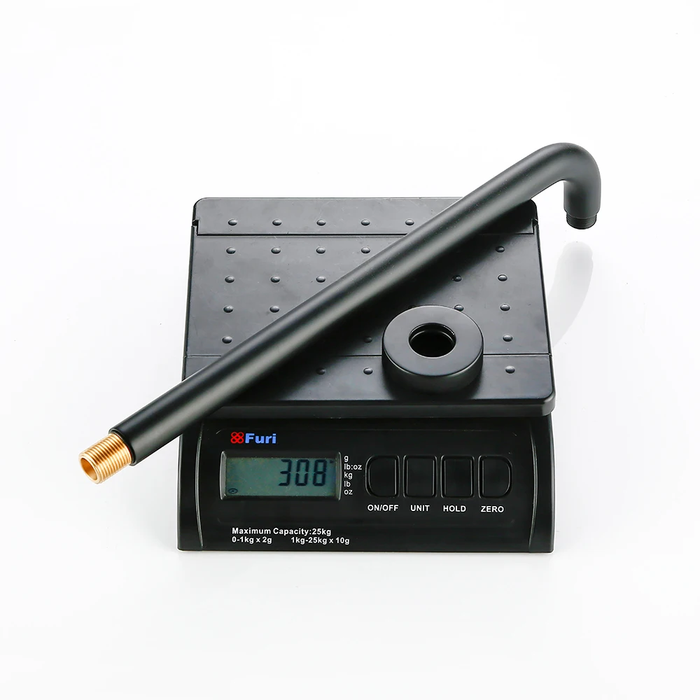 Smesiteli черный настенный Твердый латунный душевой кран для ванной комнаты|Стойки