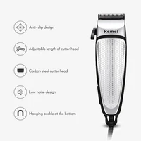 km 4639 electric clipper mens hair clippers professional trimmer household low noise beard machine personal care haircut tools
