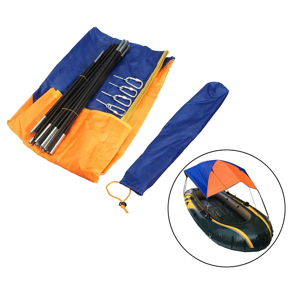 Надувная лодка на 2-4 человек каяк навес тент укрытие от солнца водонепроницаемая