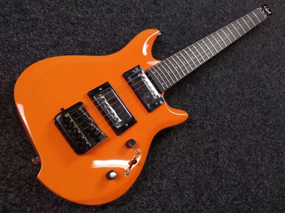 New ALP electric guitar LEAF100 headless portable baby beginner travel metal tonic rock set | Electric Guitar