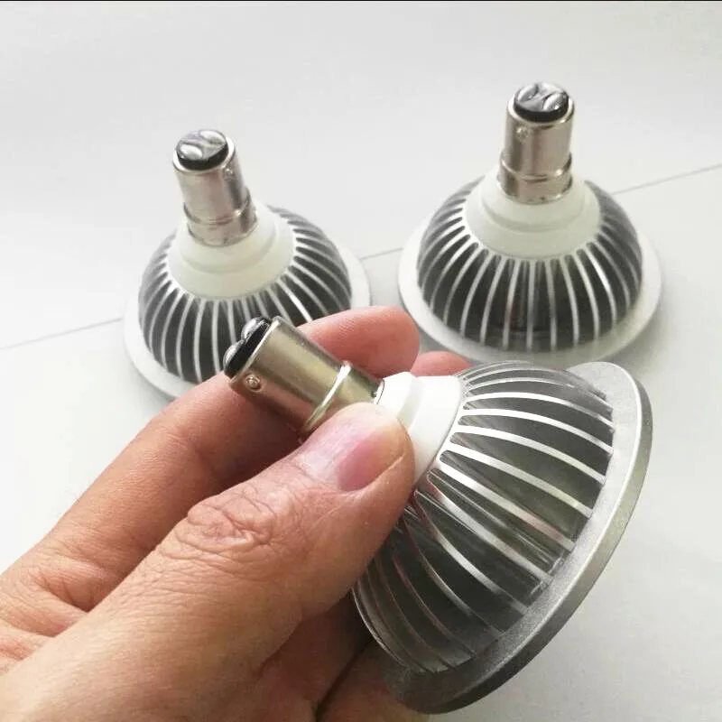 1 шт. 7 Вт AR70 B15D Светодиодный прожектор B15 база затемнения AC85-265V/DC12V дома/Коммерческое освещение BA15D AR70 лампы Светодиодный прожектор
