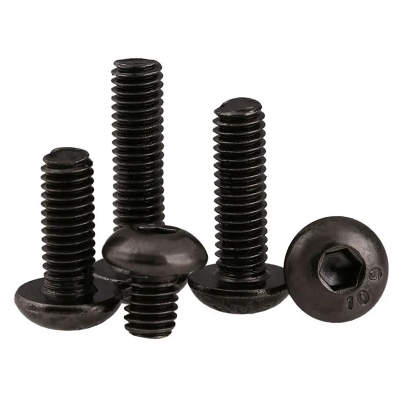 

Button Head Socket Cap Screws Black Nickel Grade 10.9 Hex Drive Bolts M2 - M6