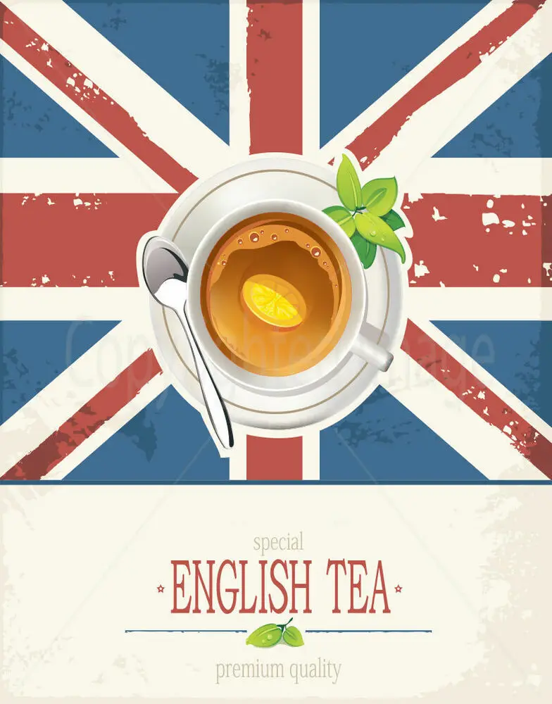 

ENGLISH TEA PREMIUM QUALITY METAL TIN SIGN POSTER WALL PLAQUE