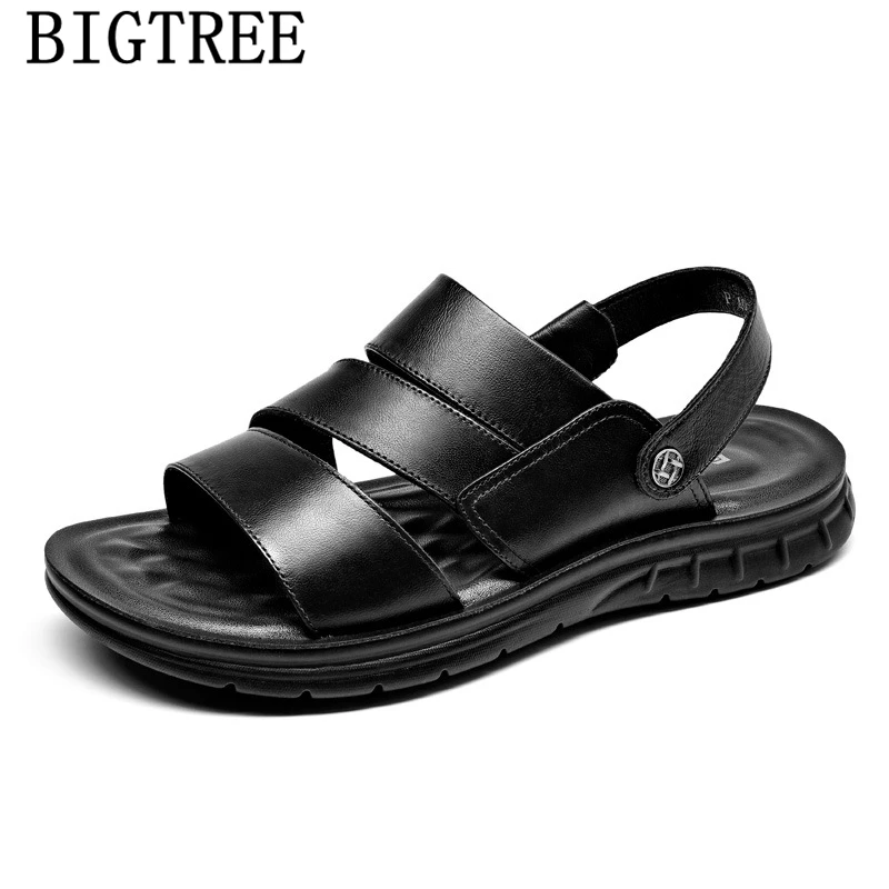 

Mens Sandals Summer Leather Shoes Men Designer Shoes Men Beach Sandals Herren Schuhe Sandalias Hombre Playa Calçados Masculino