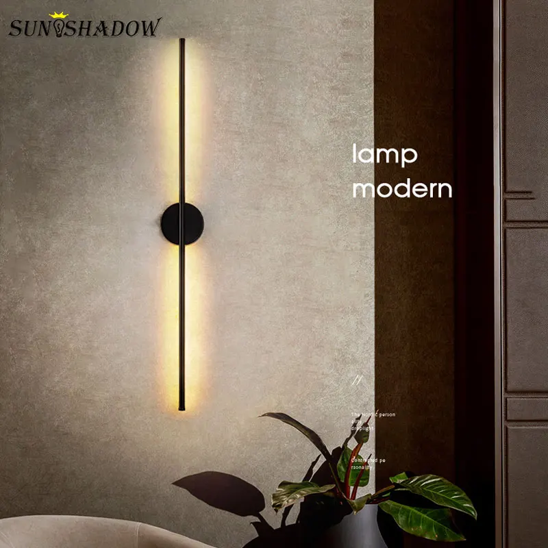 Modern Led Wall Light Bathroom Lamp Gold&ampBlack Sconce Living room Bedroom Mirror Front Lustre 110V 220V | Лампы и освещение