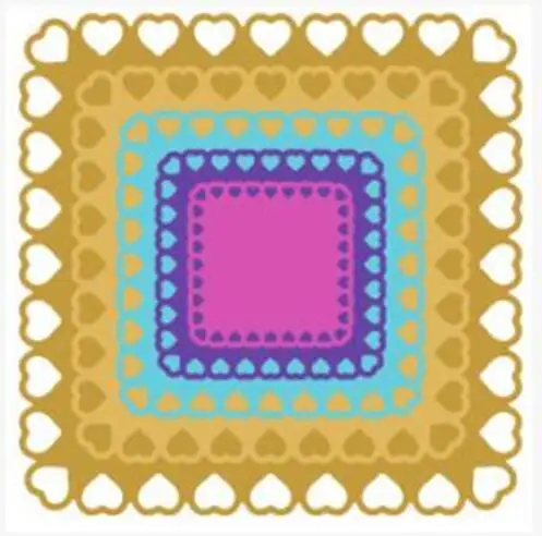 12X12CM YINISE прямоугольная рамка металлические режущие штампы для трафареты для скрапбукинга альбом «сделай сам» бумажные карты украшения тиснение Складная матрица вырезы вырезать умирают плесень Записки бумага ремесло нож п - Цвет: 12X12CM