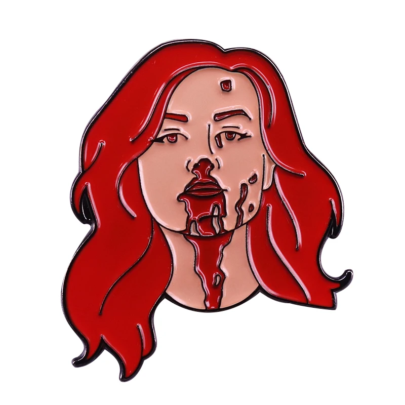 Эмалированная шпилька Becky WK для борьбы известные Имбирные волосы знаковая