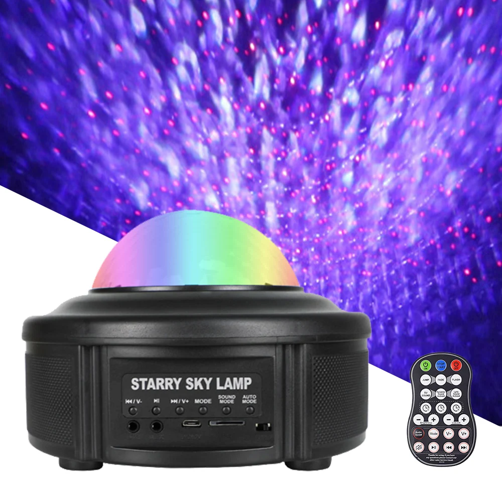 Фото Двойной Динамик Bluetooth RGB светодиодный светильник для сцены дискотеки красный Двойной Динамик Bluetooth RGB светодиодный светильник для сцены дискотеки красный