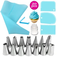 stainless steelplastic cakes decoration pastry nozzle set multi purpose with cream pastry bag kitchen gadgets