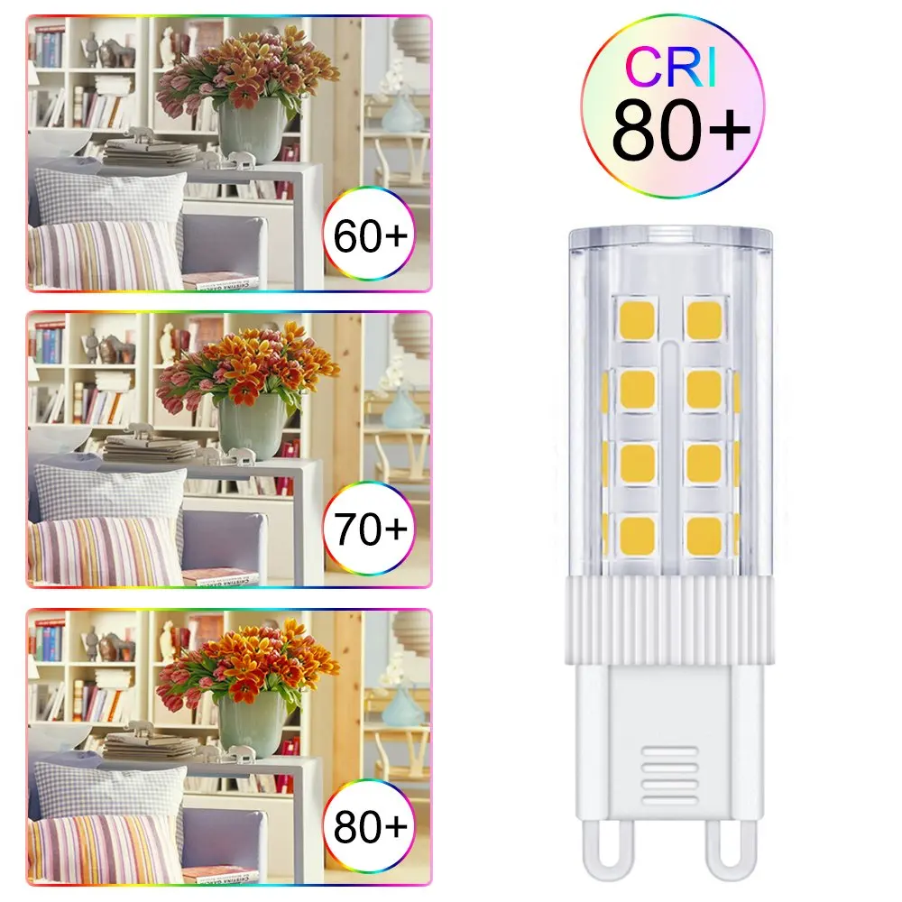 G9 LED Light Bulb Warm White 3W Lamp Replaces 35W Halogen AC220 240V 360 Beam Angle No Flickering Home Office Lightbulb 6Pack | Освещение