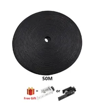 MEGA 50M GT2 Open Timing Belt 6mm Black Synchronous 2GT Belt 3D Printer Parts Free Gift Tensioner V Slot 3D Printer Parts