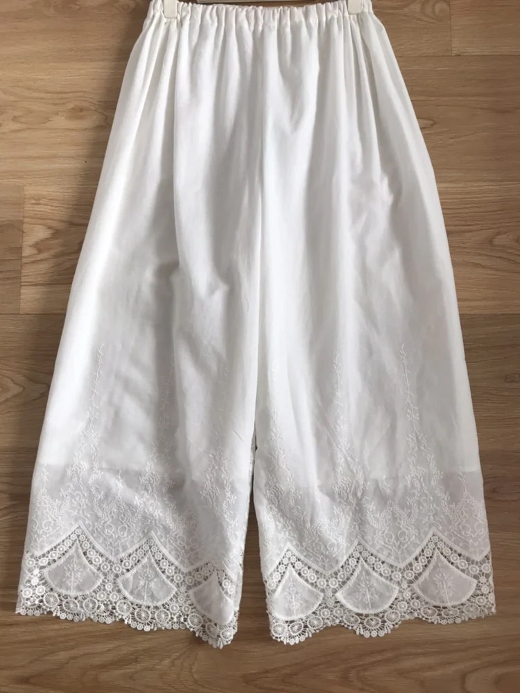 Женская хлопковая юбка с вышивкой ширина 130 см | Дом и сад