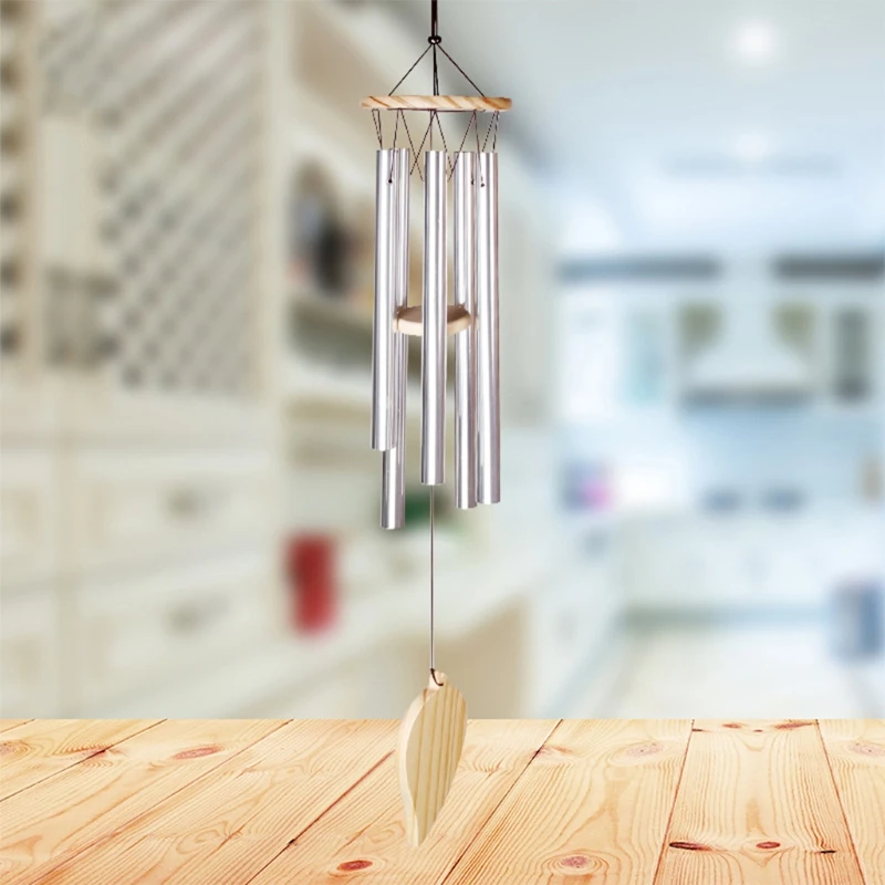 

Outdoor Wind Chimes Yard Garden 5 Tubes Bells Unique Hanging Metal Windchime