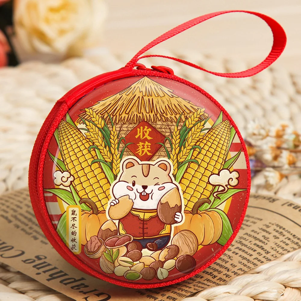 Новогодний Кошелек для монет с рисунком мыши дизайн девочек чехол ключей кошелек