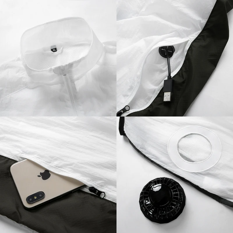 Жилет мужской/женский охлаждающий с вентилятором и USB зарядкой|Жилетки для