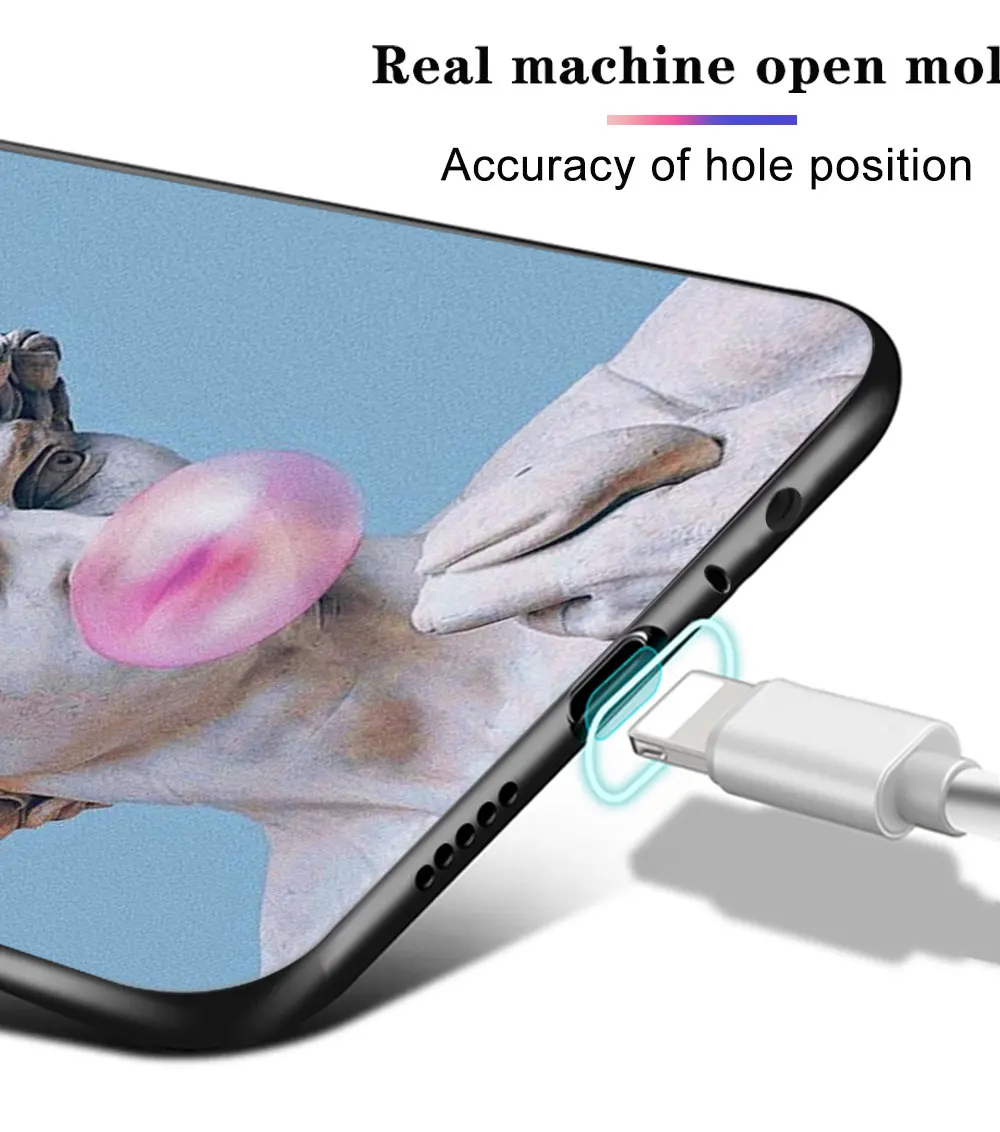 

Statue David Phone Case for Xiaomi Mi 11 10 9 8 9T 10T A3 A2 SE Lite Pro Ultra Poco X3 NFC F1 Soft Black TPU Cover Funda Coque