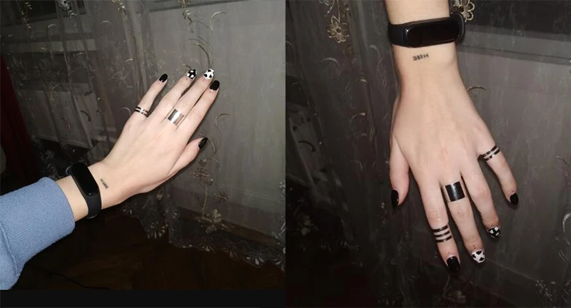 1 Набор/3 шт панк золотые, серебряные кольца женские Anillos Стек Обычная полоса миди Середина кольца на фаланг пальца набор для женщин Anel Rock ювелирные изделия