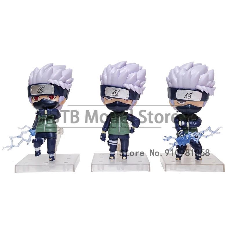 

Naruto Q Version Anime Figure Uzumaki Naruto Uchiha Sasuke 6-9cm PVC Hatake Kakashi Haruno Sakura Action Gift Doll Free Shipping