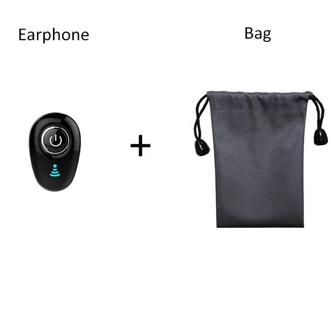 BLACKBAG Мини Bluetooth спортивные стереонаушники бас наушники невидимые портативные наушники Беспроводная гарнитура с микрофоном для телефона аудио плеер - Цвет: BLACKBAG