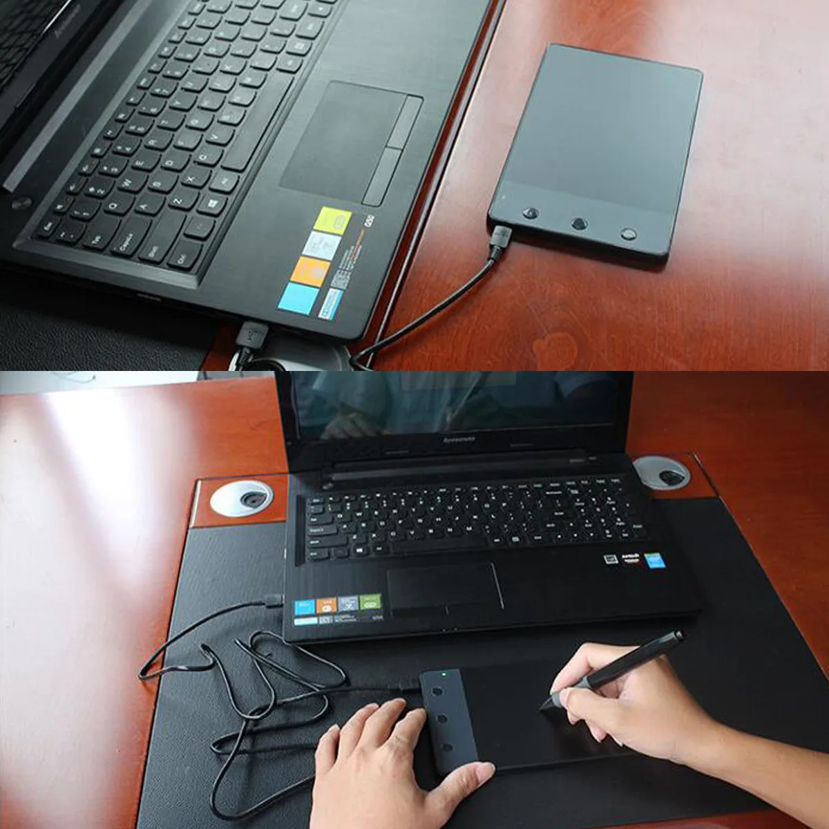 USB планшет для рисования с графическим дизайном фотошопа + Цифровая ручка Huion H420 |