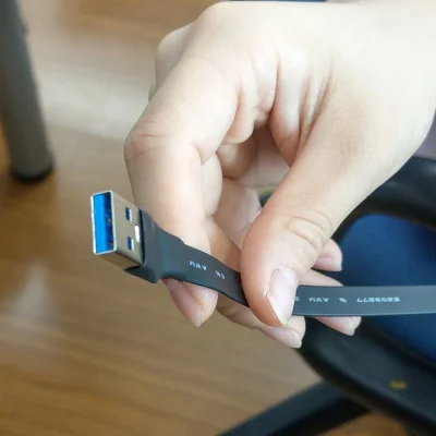 FPV Micro USB 2 0 Type-A 90-градусный адаптер 5 см-100 см FPC плоский Micro-USB 5pin кабель для
