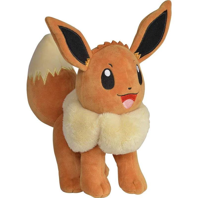 1 Мультфильм Официальный улыбка стоя Eevee 23 см плюшевый мешок с песком кукла игрушка - Цвет: 1
