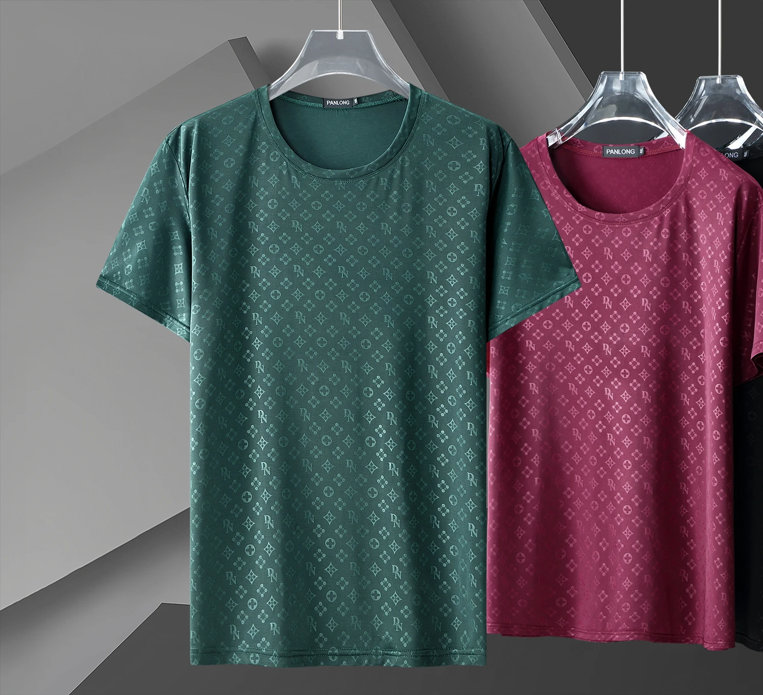 

12XL-4XLPlus size 2021 Tshirt Men Viscose Fiber Short Sleeve Summer Thin Mesh Quick-Drying T-shirt Loose Clothes 5xl Streetwear