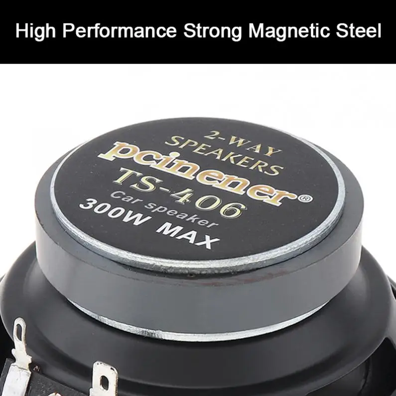 1 Piece 4 Inch 300W 2-Way 93dB Car HiFi Coaxial Speaker Vehicle Door Auto Audio Music Stereo Full Range Frequency Speakers | Автомобили и