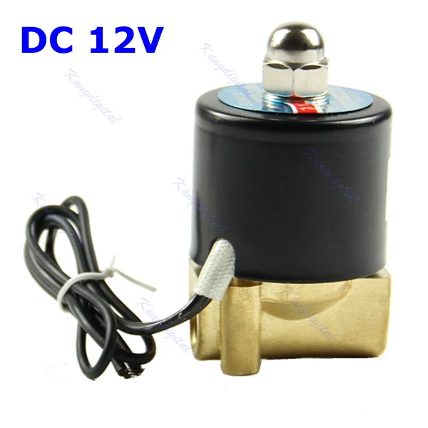 

12V DC 1/4" Electric Solenoid Valve N/C for Water Air Gas 2-Way/Position