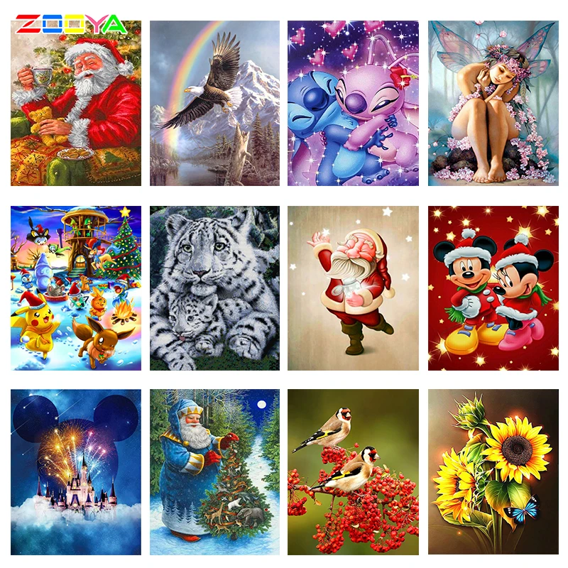 Алмазная картина Санта Клаус мозаика Рождественская вышивка зима 5D Сделай Сам