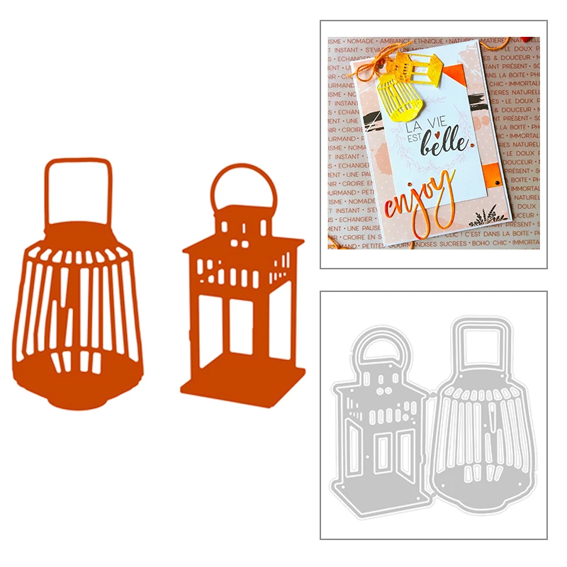 

2020 New Birdcage and Lantern Metal Cutting Dies Craft For Embossing Cut Paper Decoration Greeting Card Scrapbooking No Stamps