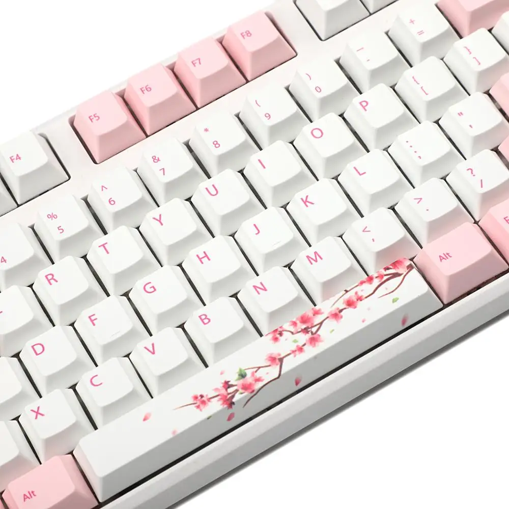 YMDK Cherry Profile 108 пятисторонняя сублимационная клавиатура PBT для стандартных