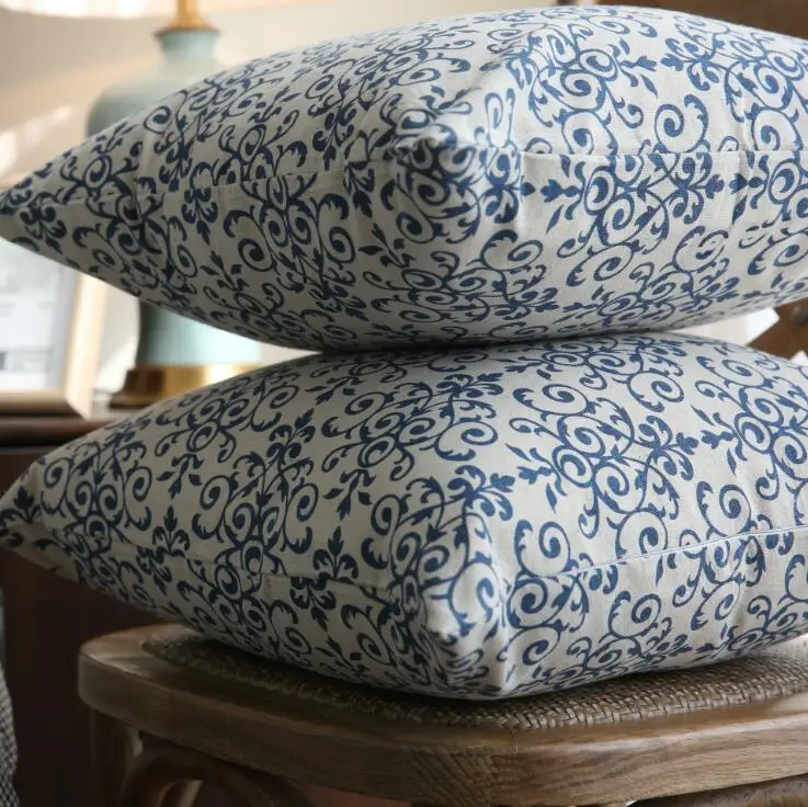 Хлопковая наволочка с принтом декоративные наволочки для дивана автомобильного